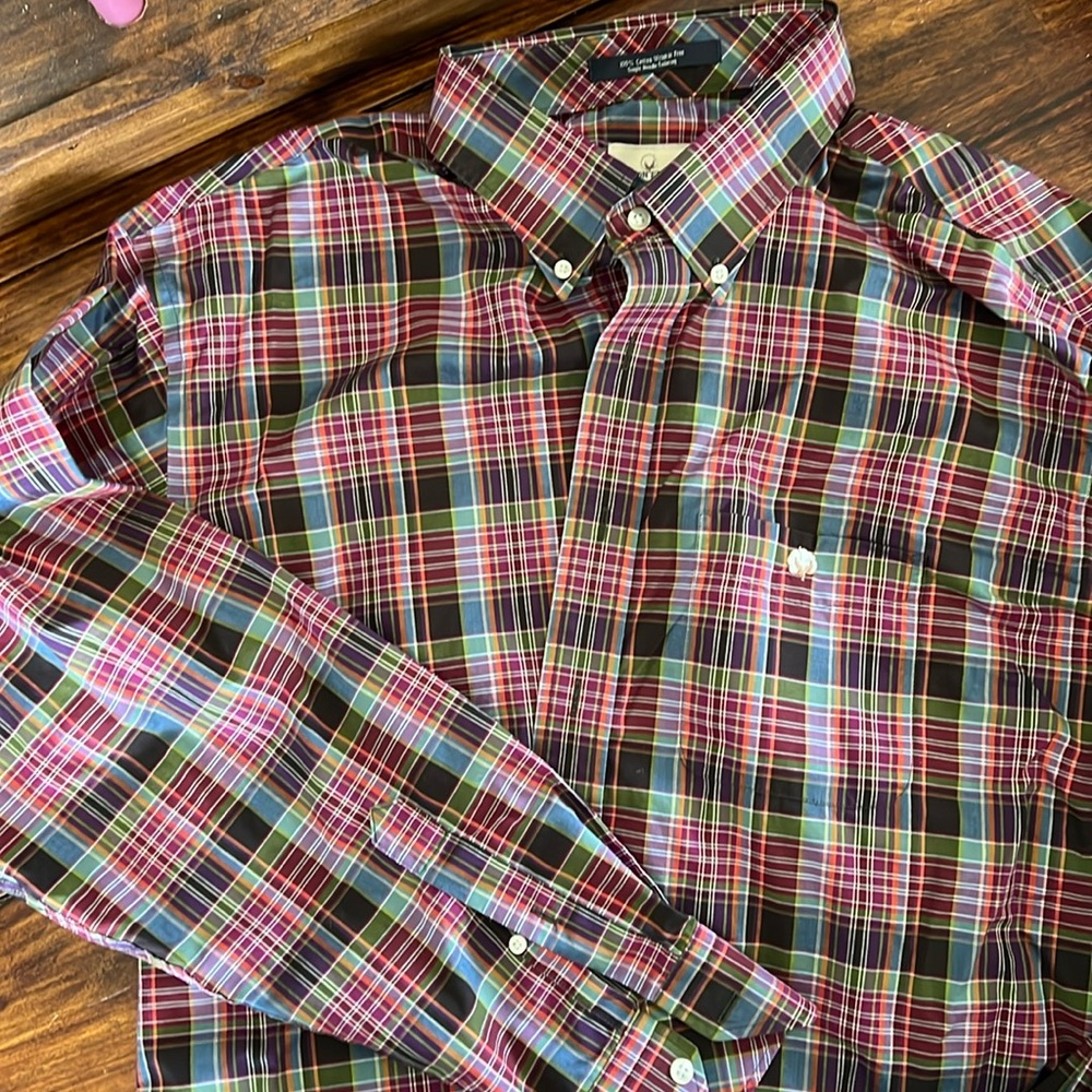 Cotton Brothers long sleeve button down dress shirt - size XL